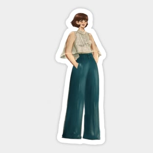 buttercup in modern filipiniana Sticker